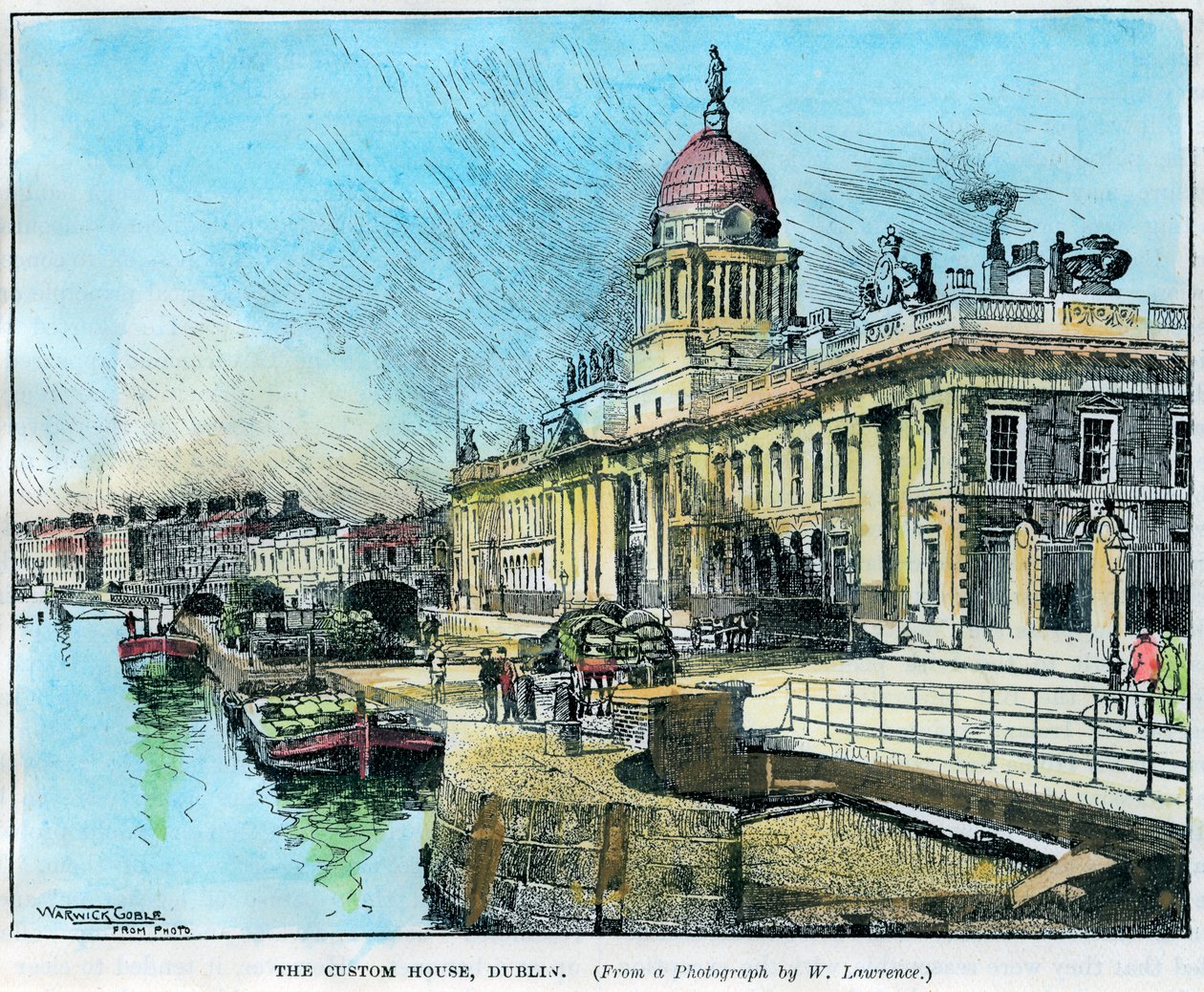 La Aduana, Dublín, Irlanda, c1890 de Warwick Goble
