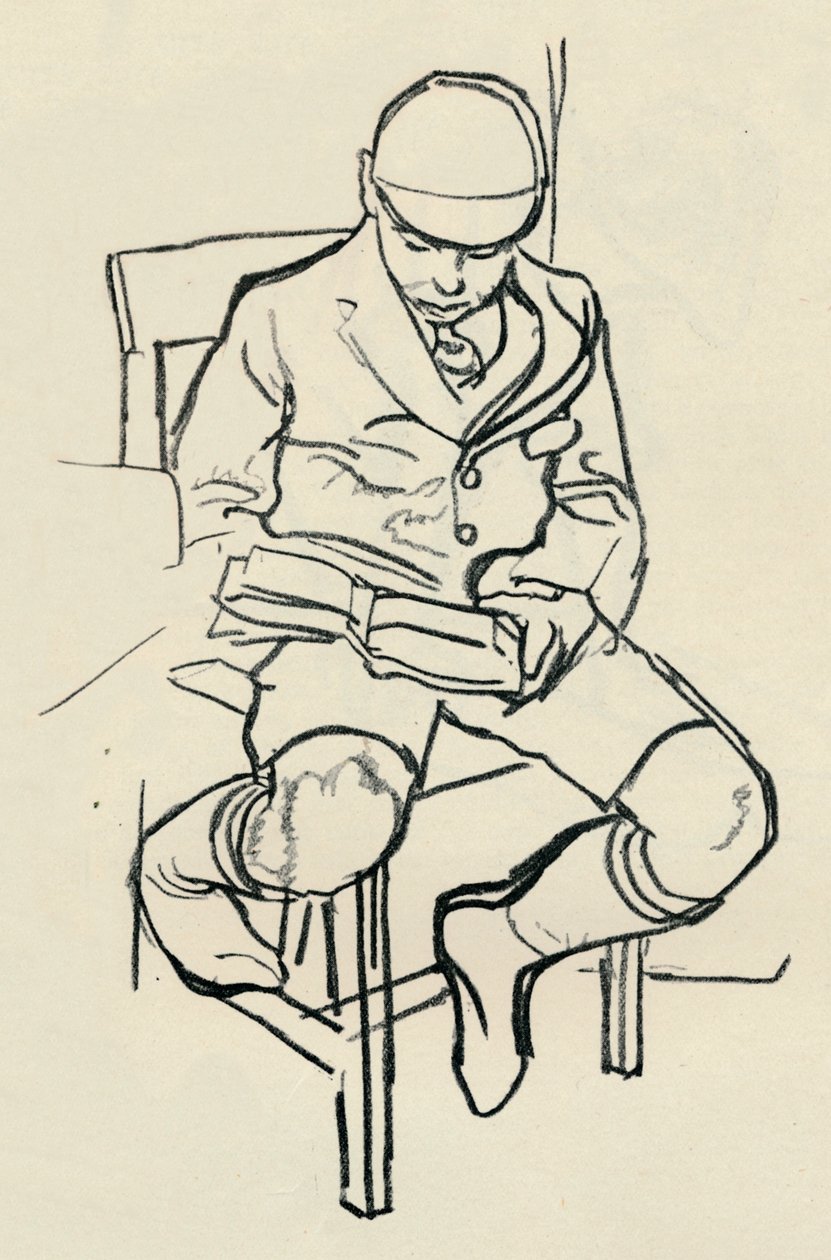 Niño leyendo, c1900 de Warwick Reynolds