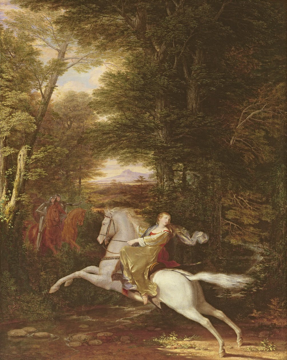 El Vuelo de Florimell, 1819 de Washington Allston