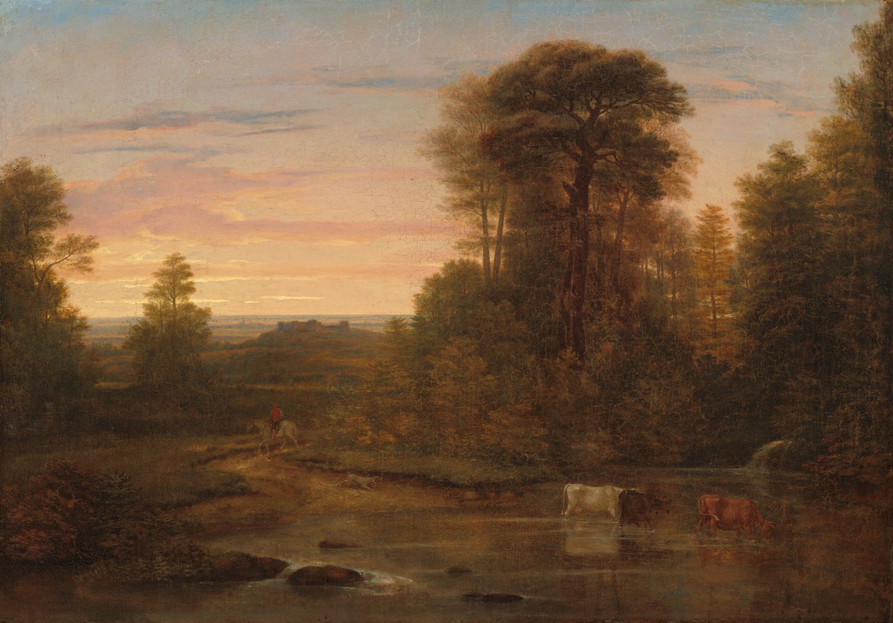 Un Paisaje después del Atardecer de Washington Allston
