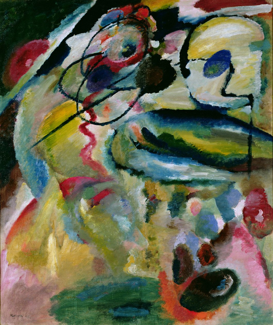 Composición abstracta, 1911 de Wassily Kandinsky