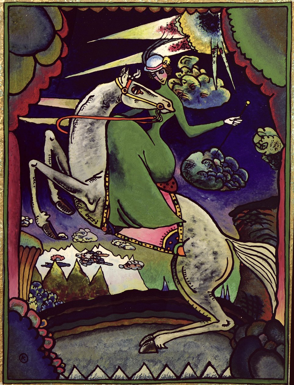 Amazonka en las montañas, 1918 de Wassily Kandinsky