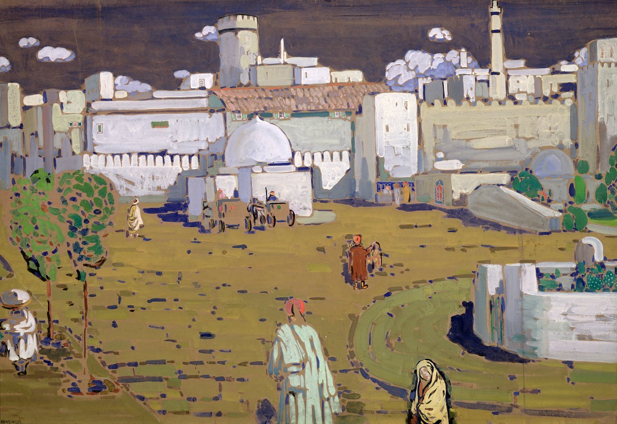 Una ciudad árabe, 1905 de Wassily Kandinsky