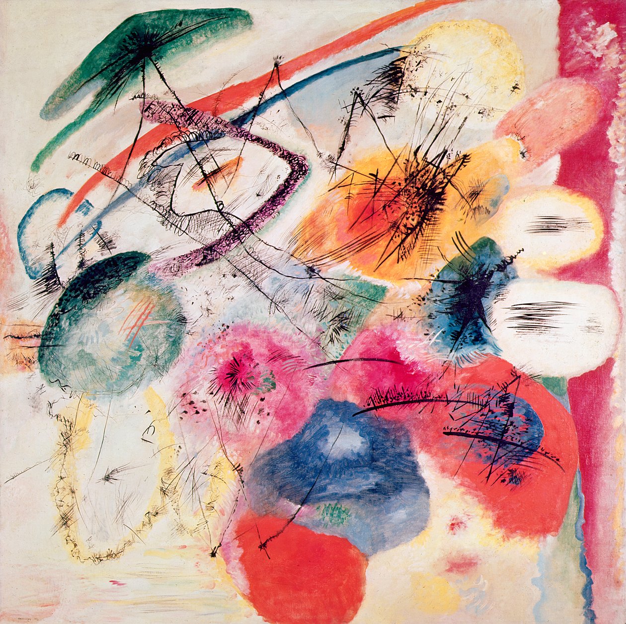 Líneas negras, diciembre de 1913 de Wassily Kandinsky