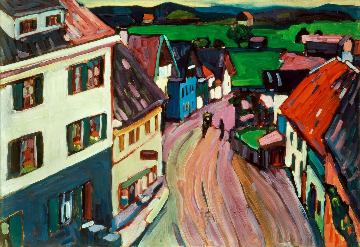 Vista desde la ventana del Griesbräu de Wassily Kandinsky