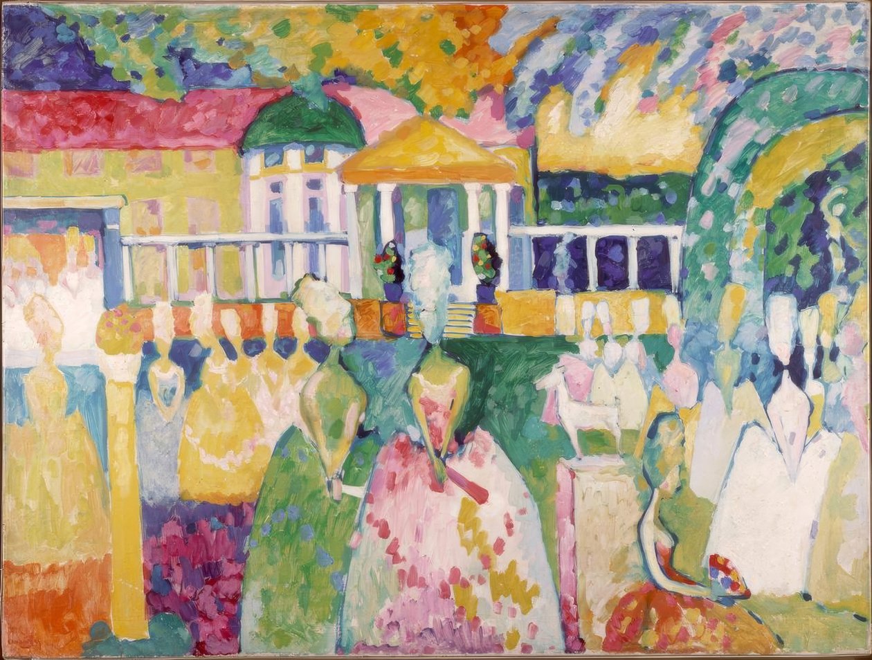 Damas en crinolinas de Wassily Kandinsky