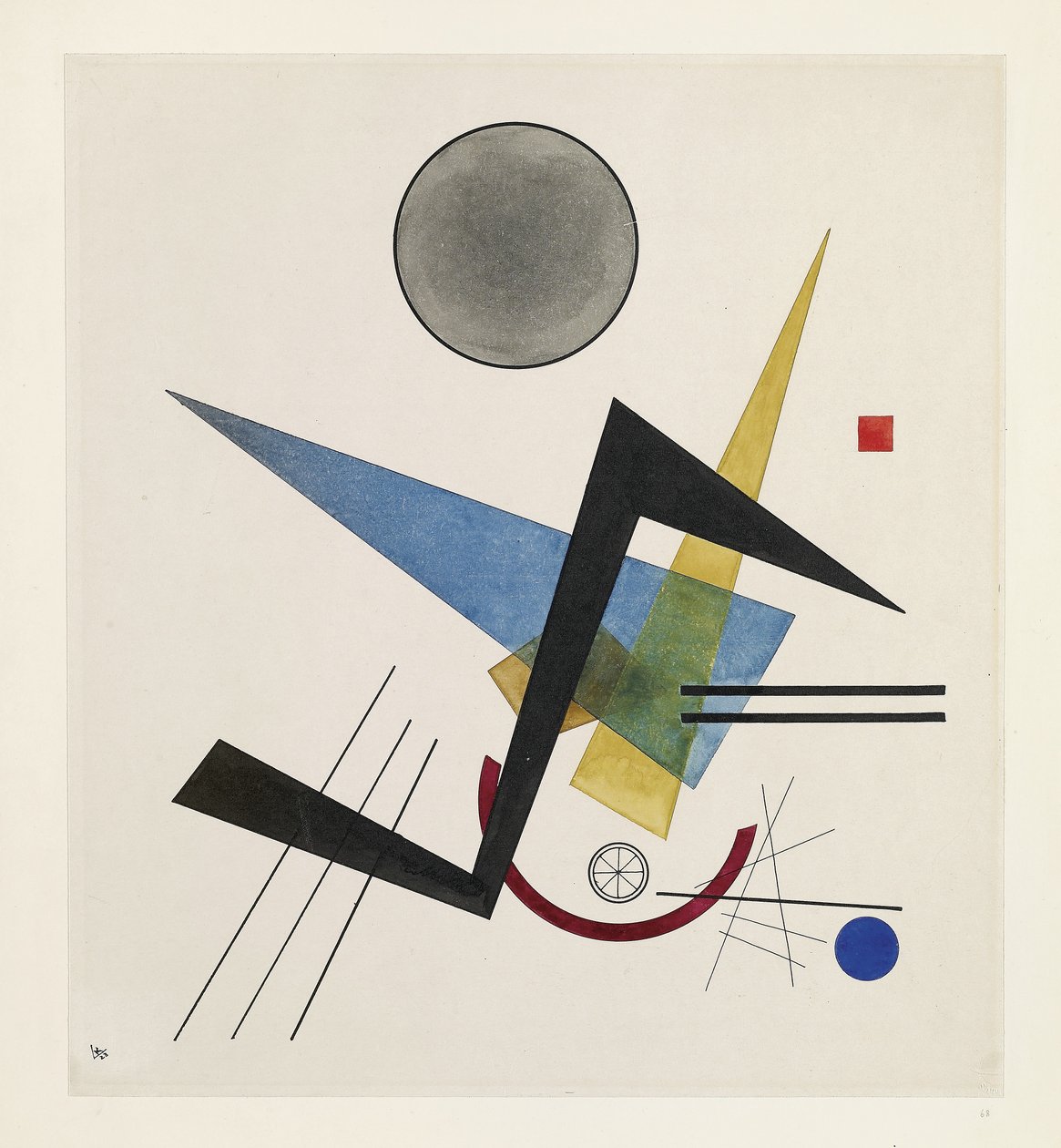 Círculo gris, 1923 de Wassily Kandinsky