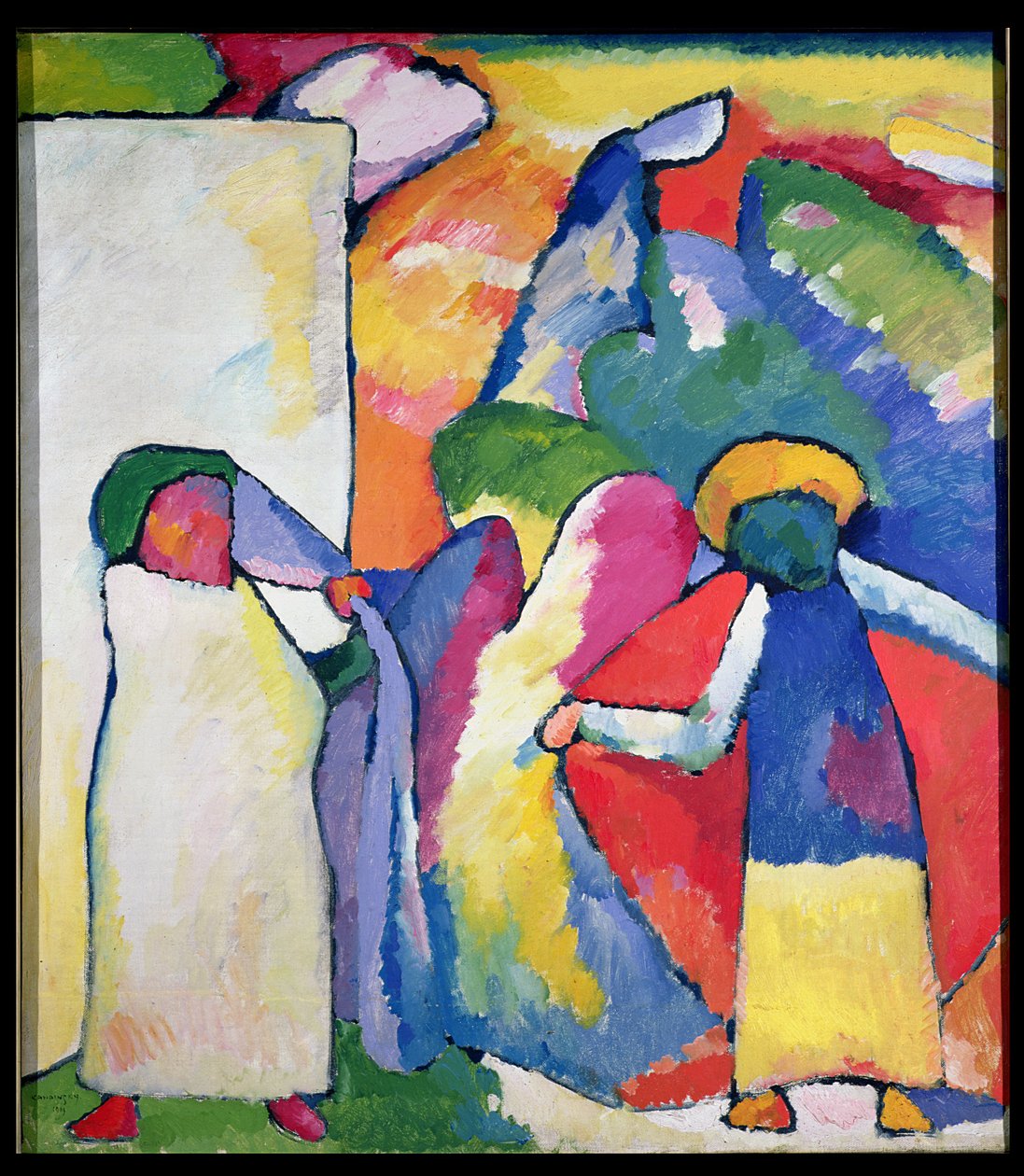 Improvisación No. 6 (Africanos) 1909 de Wassily Kandinsky