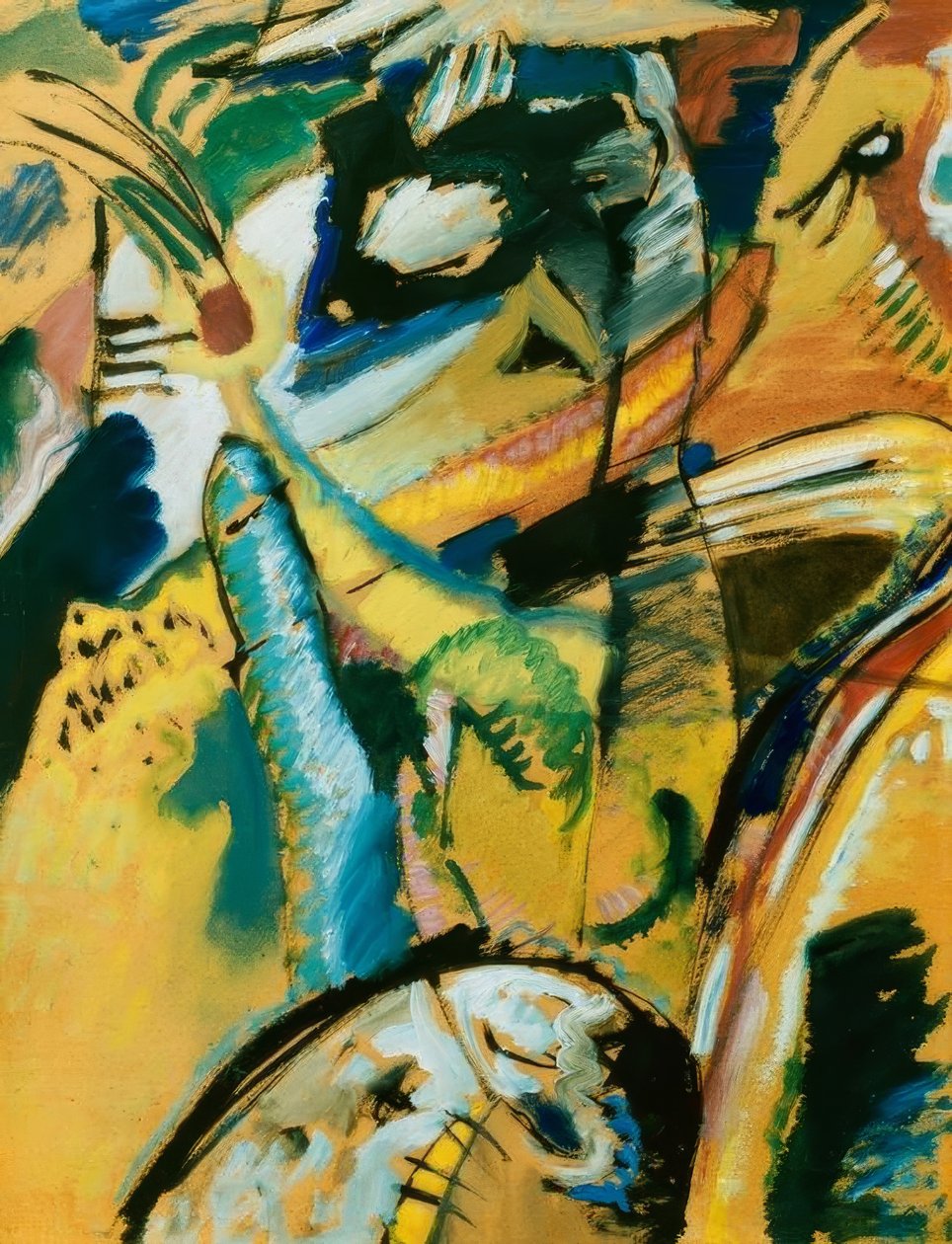 Pequeño estudio para el mural de Edwin R. Campbell No. 3 de Wassily Kandinsky