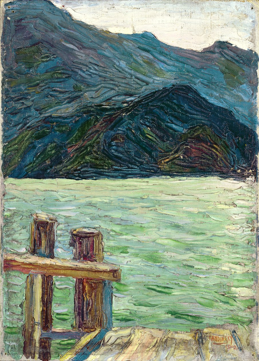 Kochelsee sobre la bahía, 1902 de Wassily Kandinsky