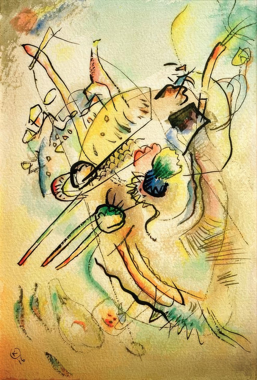 Composición D de Wassily Kandinsky