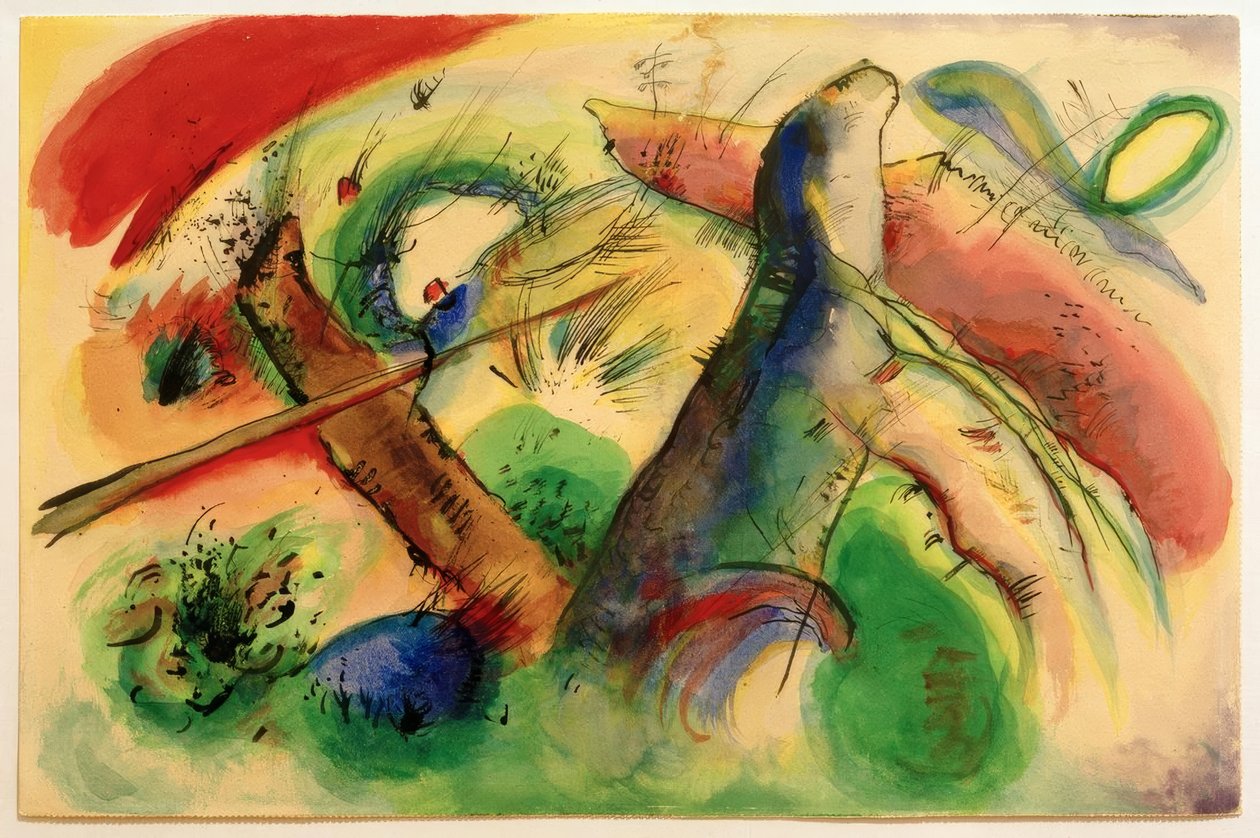Composición E de Wassily Kandinsky