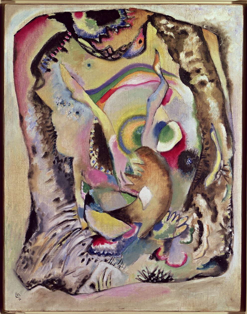 Pintura sobre fondo claro, 1916 de Wassily Kandinsky