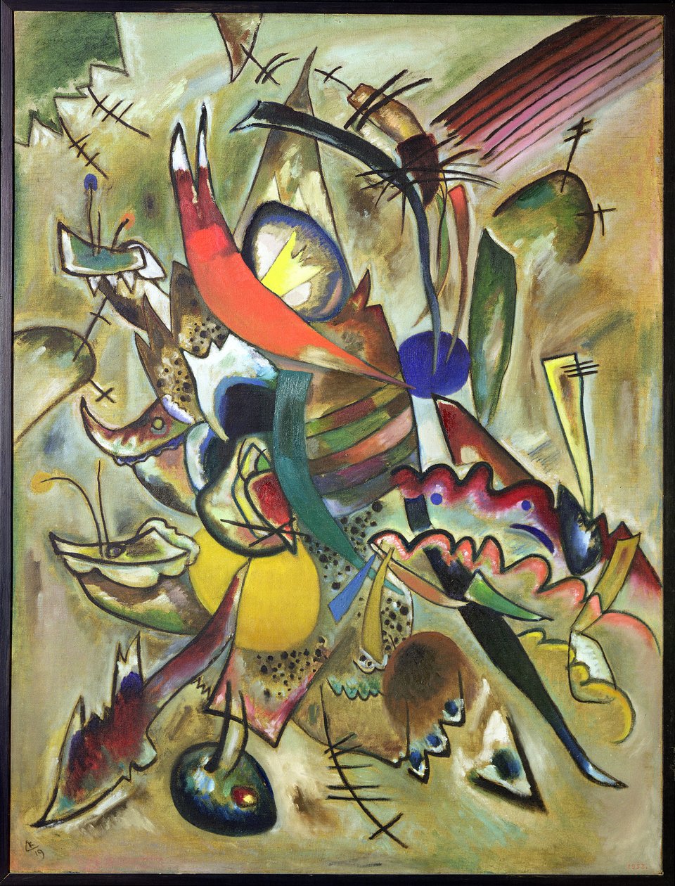 Cuadro con puntos, 1919 de Wassily Kandinsky