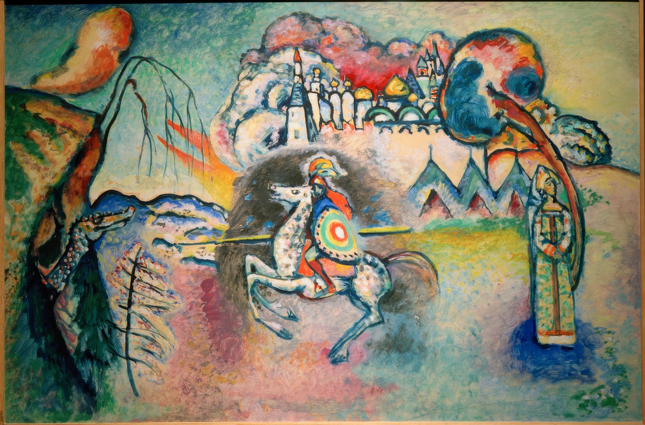 Jinete, San Jorge de Wassily Kandinsky