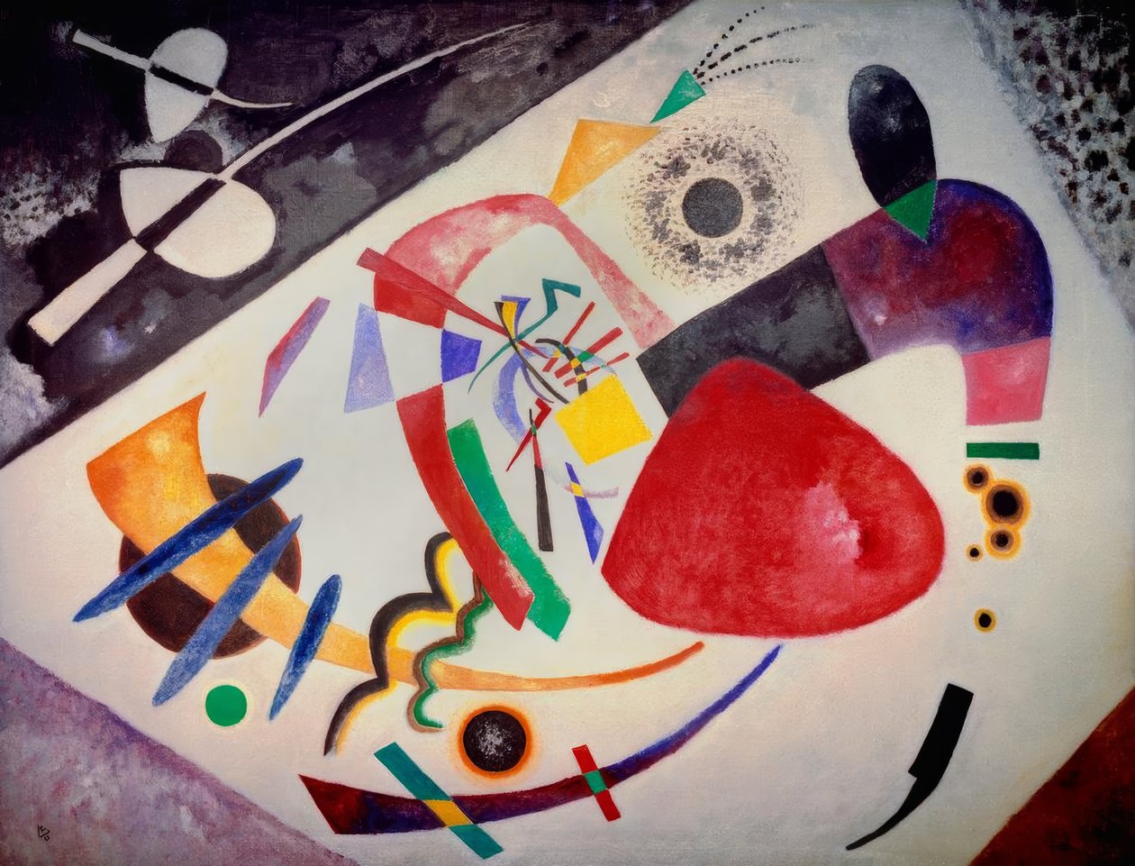 Mancha roja II de Wassily Kandinsky