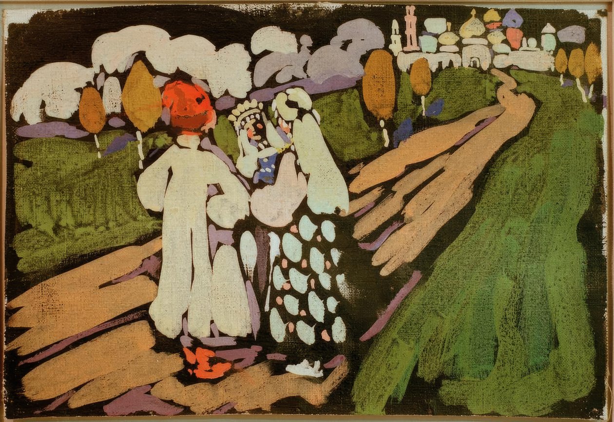 Escena rusa de Wassily Kandinsky