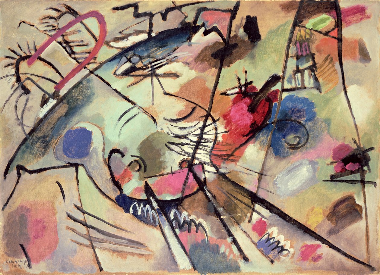 Estudio para Improvisación 24, 1912 de Wassily Kandinsky