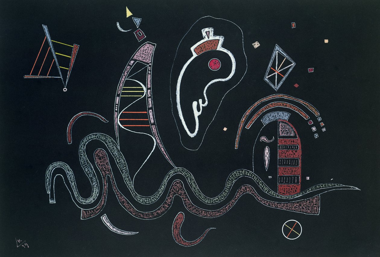 El séquito, 1939 de Wassily Kandinsky