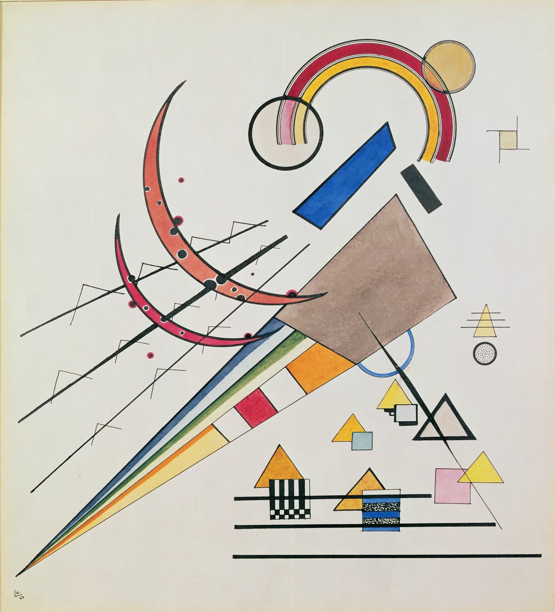 Con el triángulo de Wassily Kandinsky