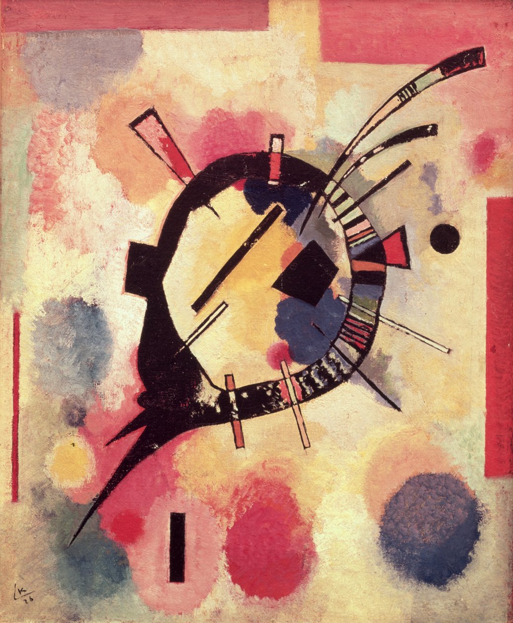 Centro amarillo, 1926 de Wassily Kandinsky