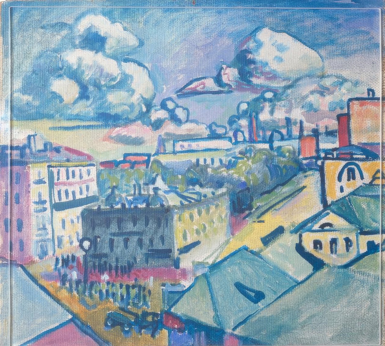 Plaza Zubowsky en Moscú desde la ventana de Wassily Kandinsky