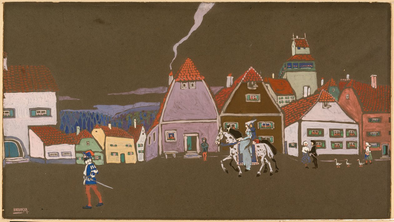 Pueblo antiguo de Wassily Kandinsky
