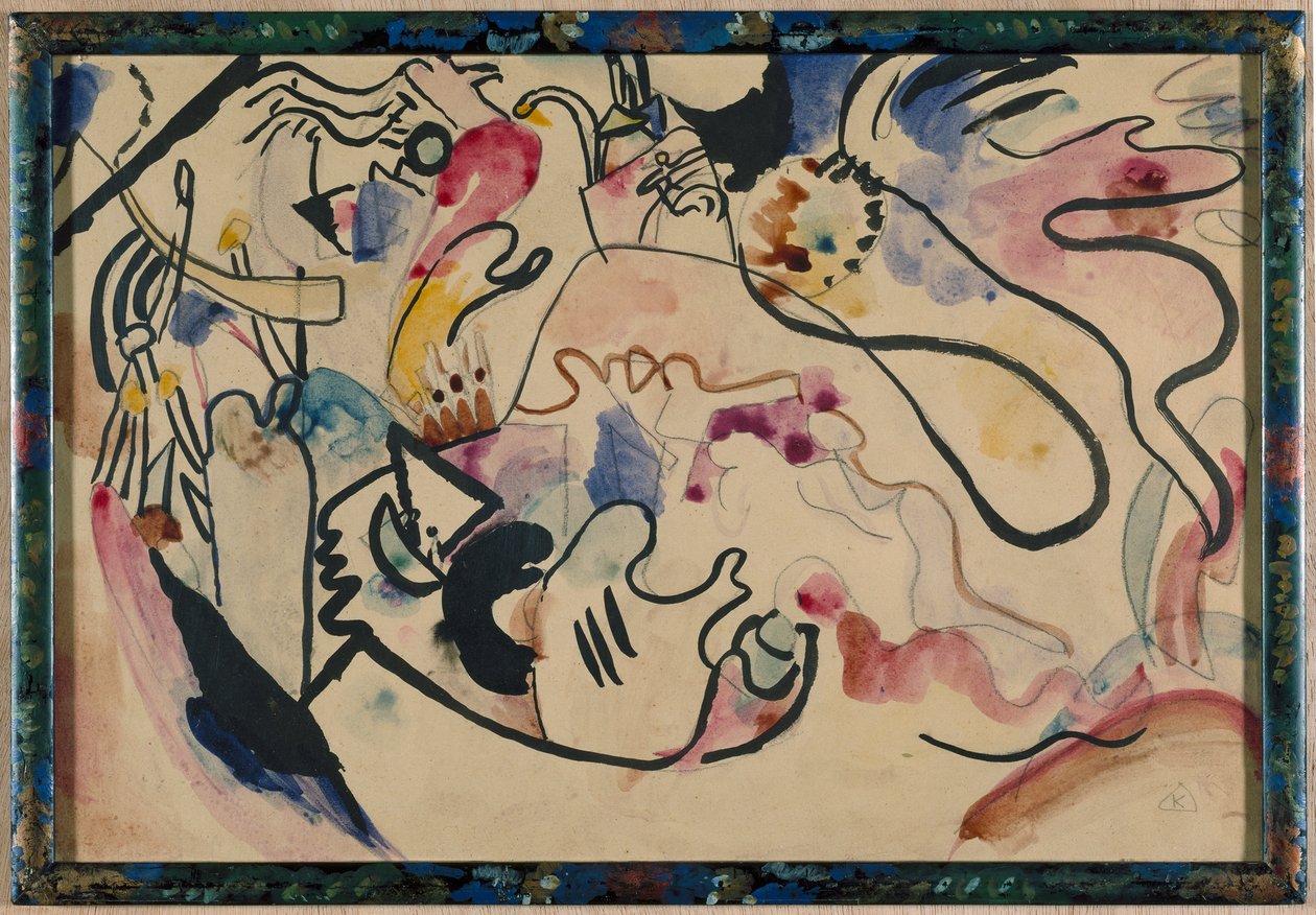 Acuarela No. 8 "Día del Juicio Final" de Wassily Kandinsky