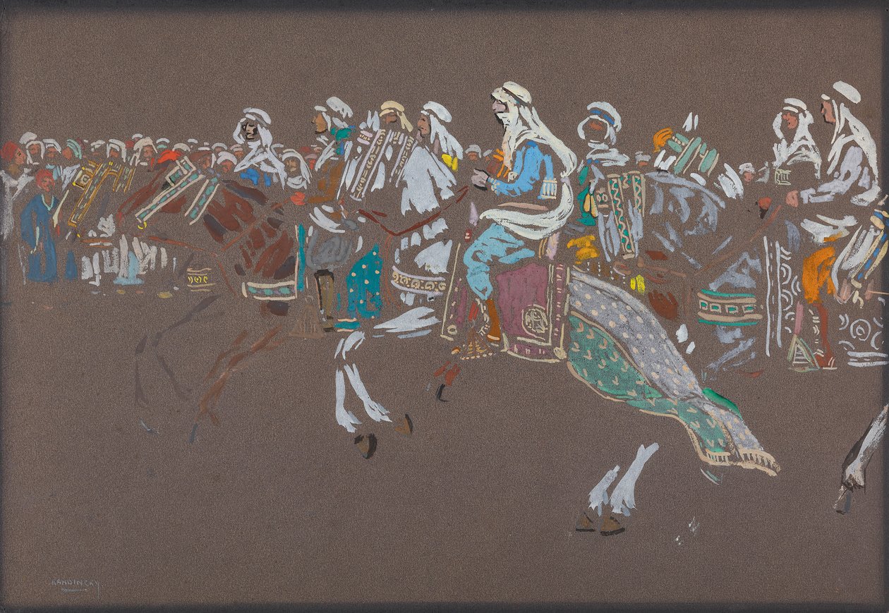 Caballería árabe de Wassily Kandinsky