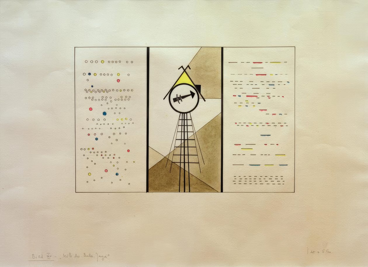 Cuadros de una exposición, Cuadro XV: La cabaña de Baba-Yaga de Wassily Kandinsky