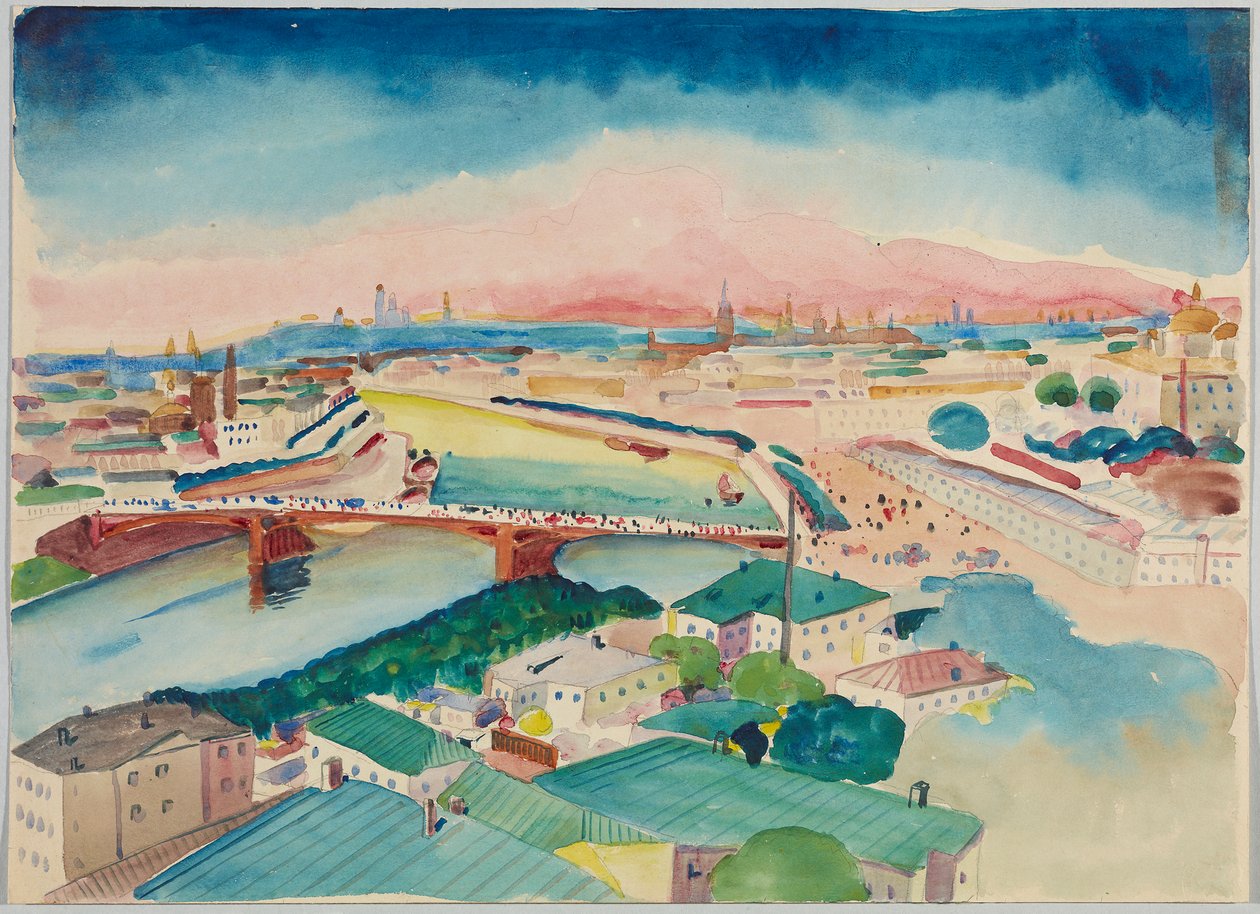 Vista de Moscú de Wassily Kandinsky