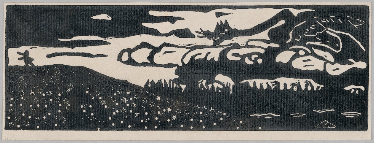 El dragón (segunda versión) de Wassily Kandinsky