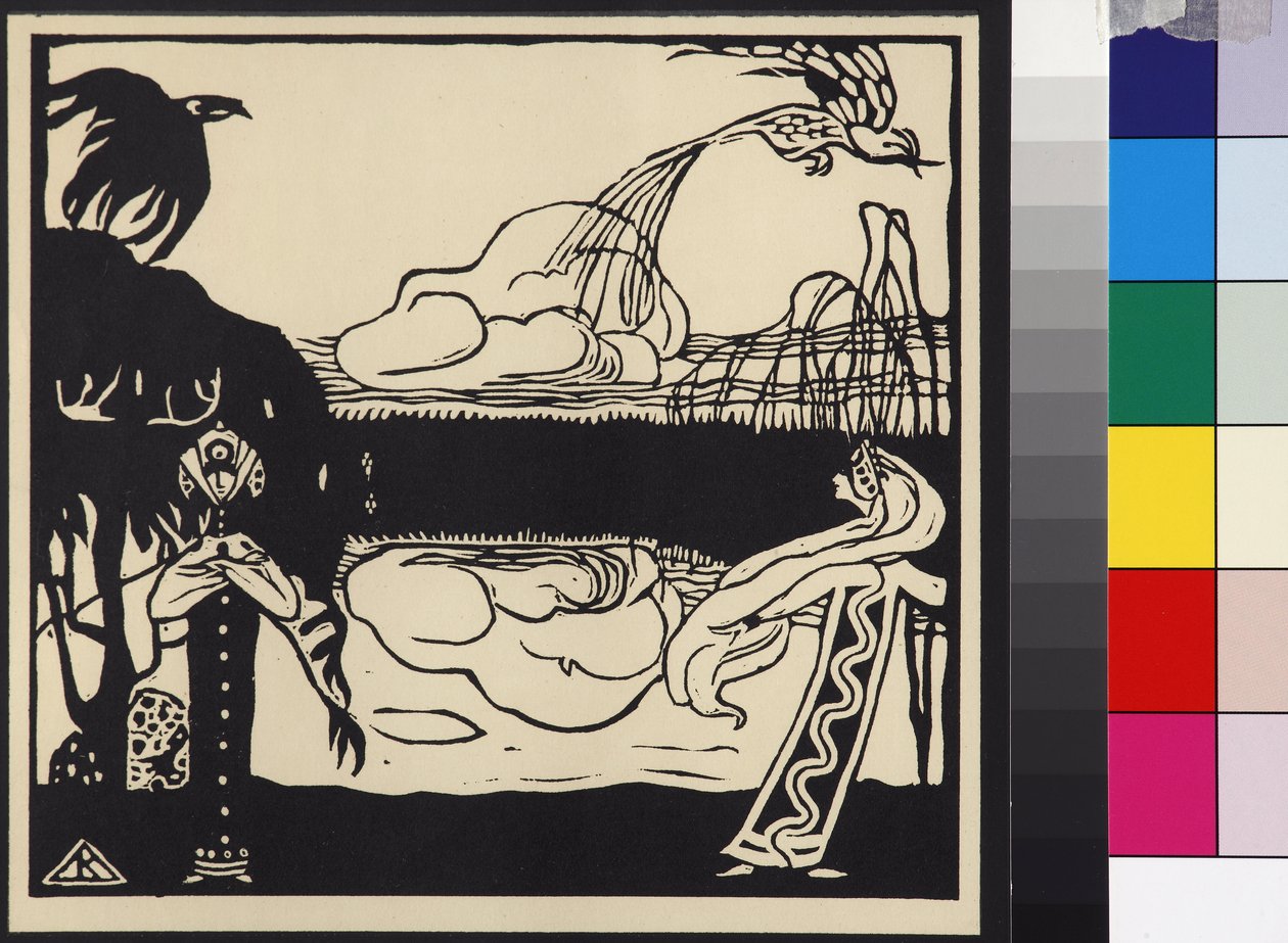 Dos pájaros de Wassily Kandinsky