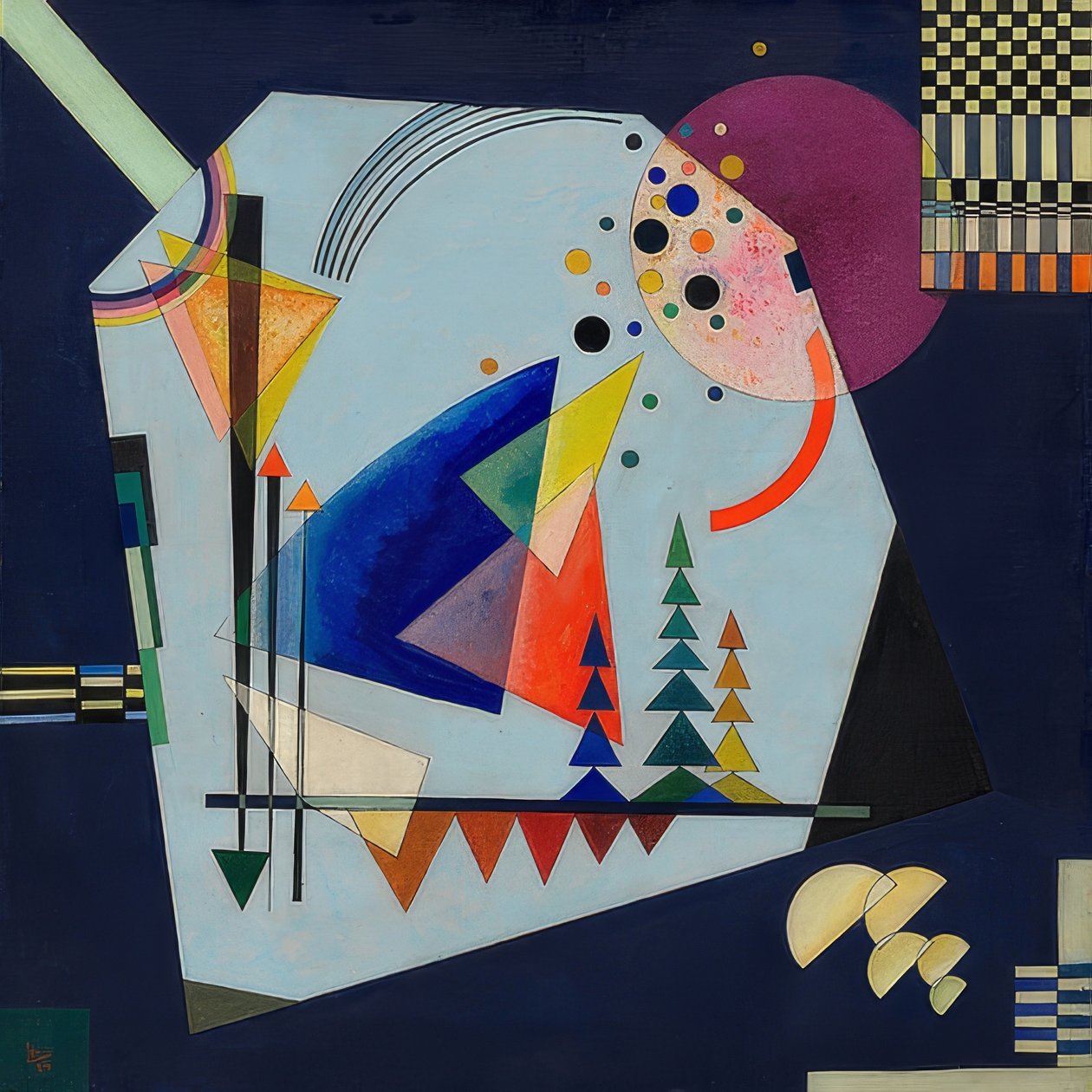 Tres sonidos. 1926 de Wassily Kandinsky