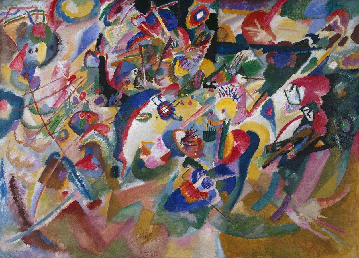 Borrador 3 para "Composición VII" de Wassily Kandinsky
