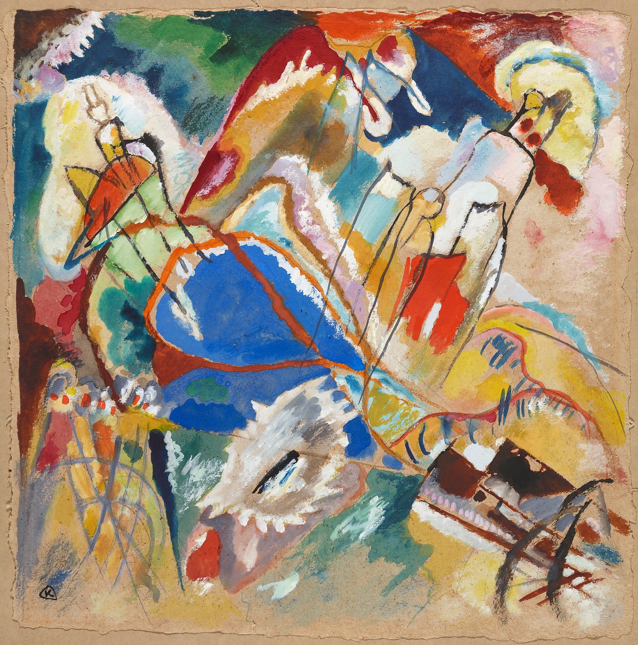 Estudio para «Improvisación 30 (Cañones)» de Wassily Kandinsky