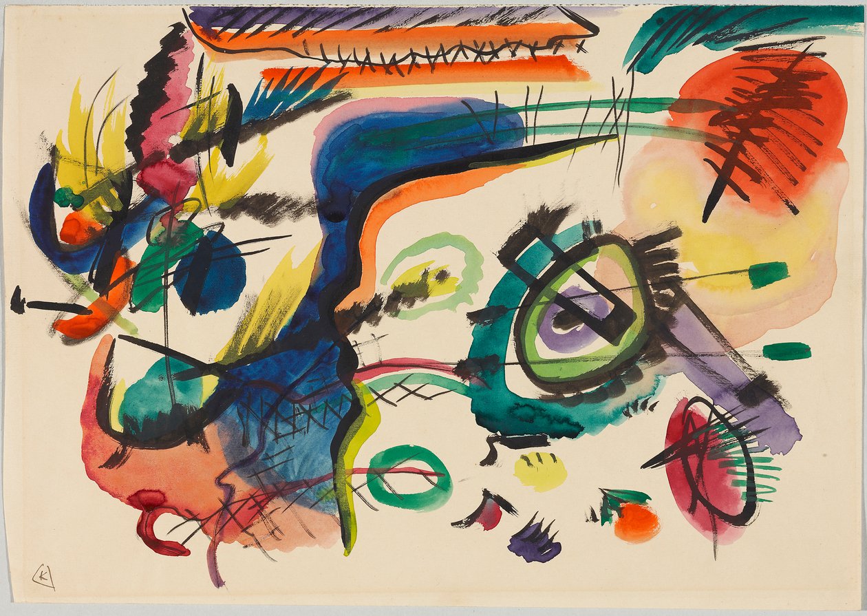 Boceto de «Composición VII» de Wassily Kandinsky