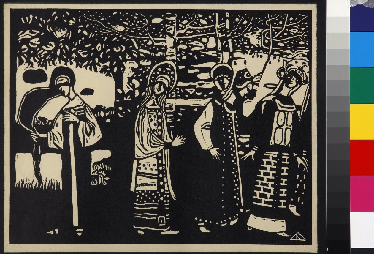Mujeres en el bosque de Wassily Kandinsky