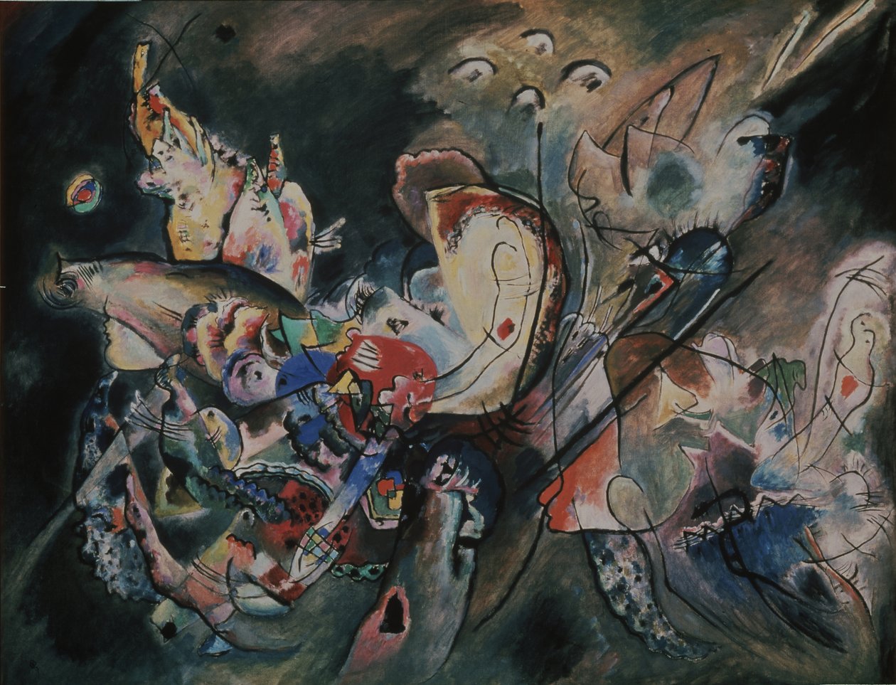 Sombrío. Composición Nr. 221, 1917 de Wassily Kandinsky