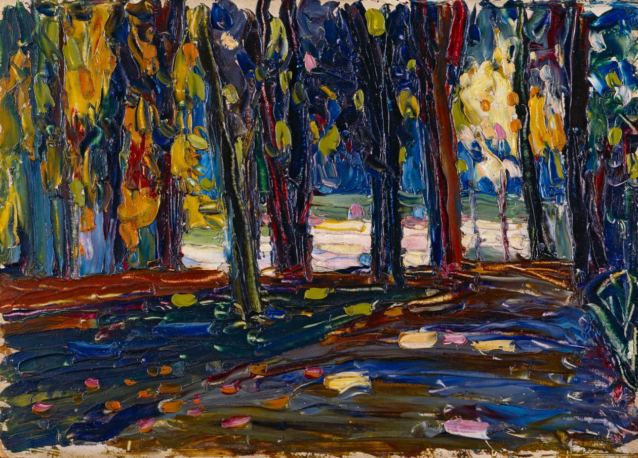 En el Parque de St. Cloud - Otoño II de Wassily Kandinsky