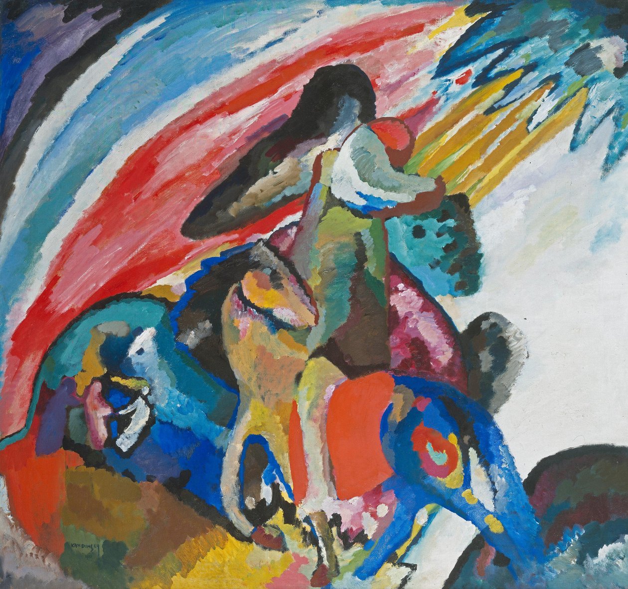 Improvisación 12 (El jinete) de Wassily Kandinsky