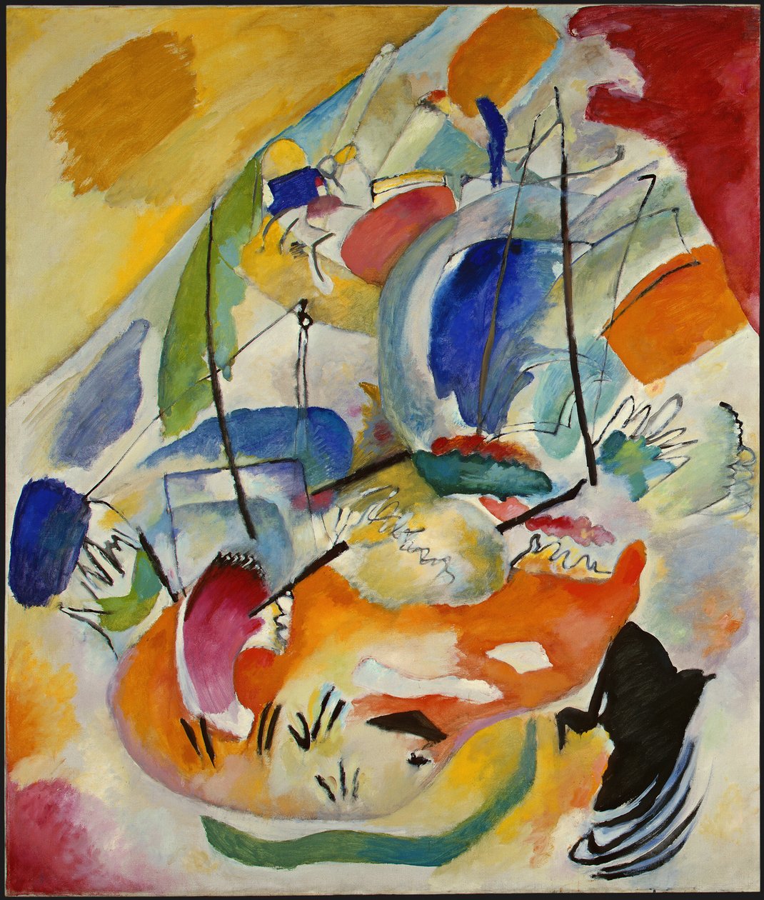Improvisación 31, batalla naval de Wassily Kandinsky