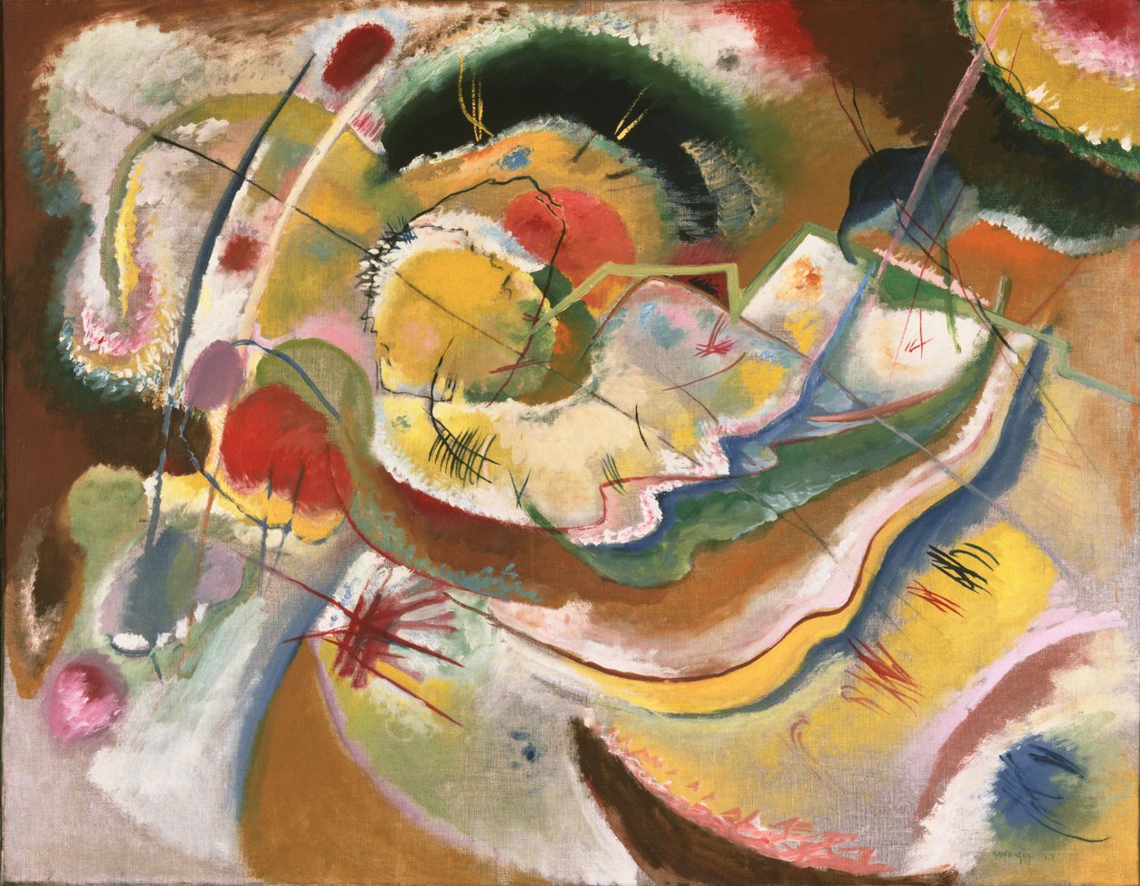 Kandinsky - Pequeño cuadro con amarillo (Improvisación), 1914 de Wassily Kandinsky