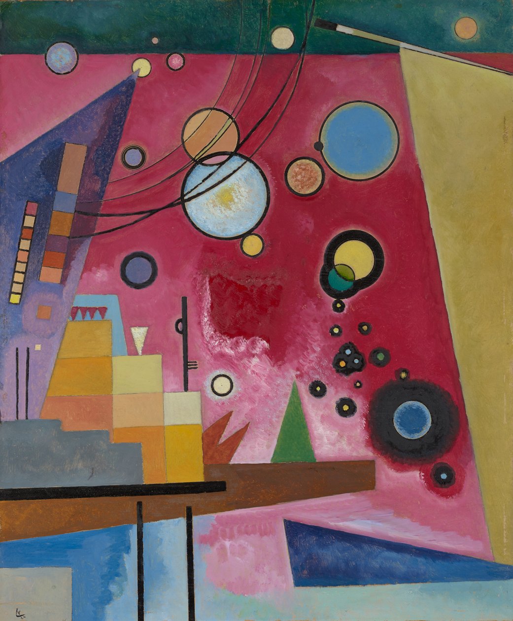 Kandinsky - Rojo pesado, 1924 (julio) de Wassily Kandinsky