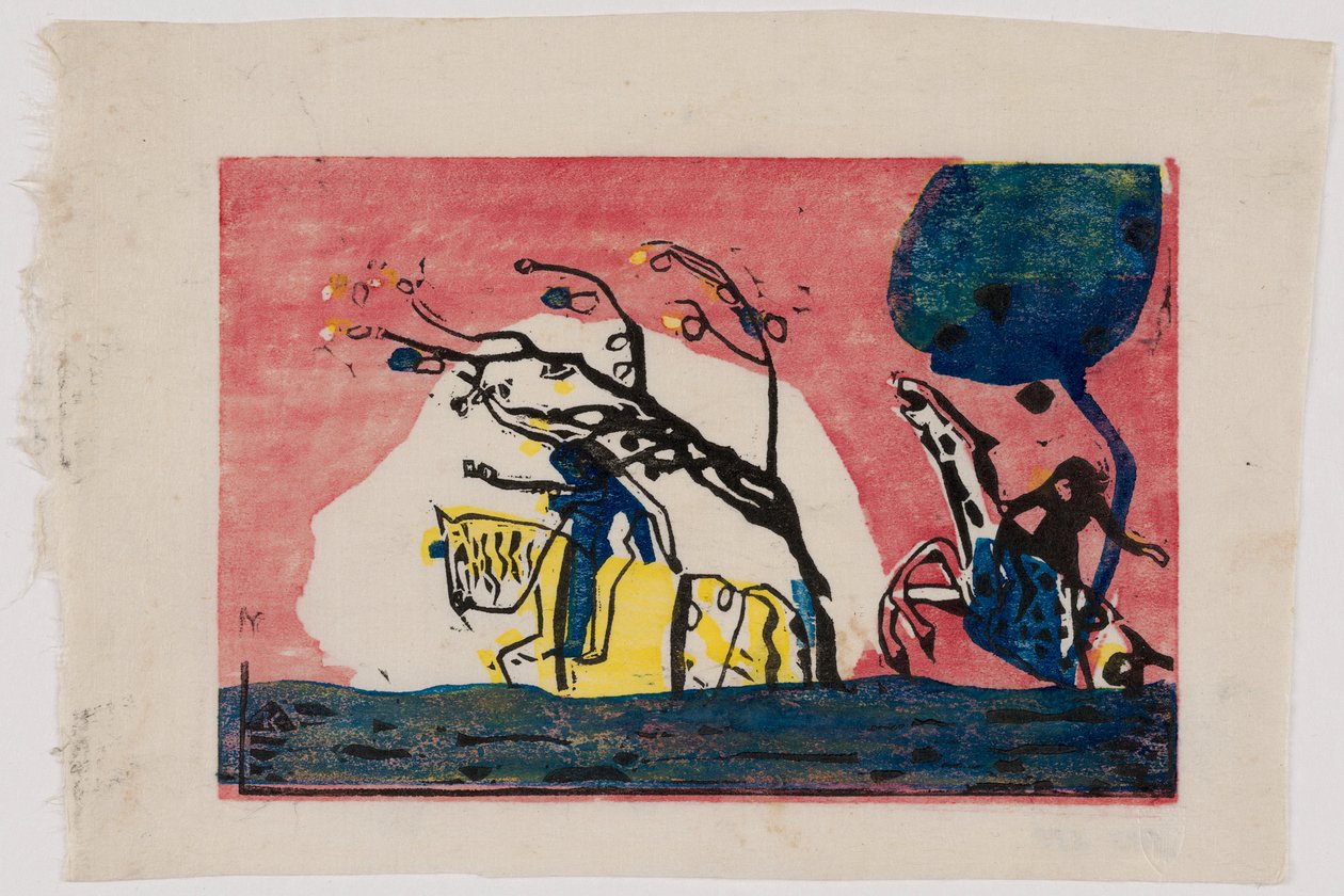 Klänge S.1 (Reiter und Reiterin) de Wassily Kandinsky