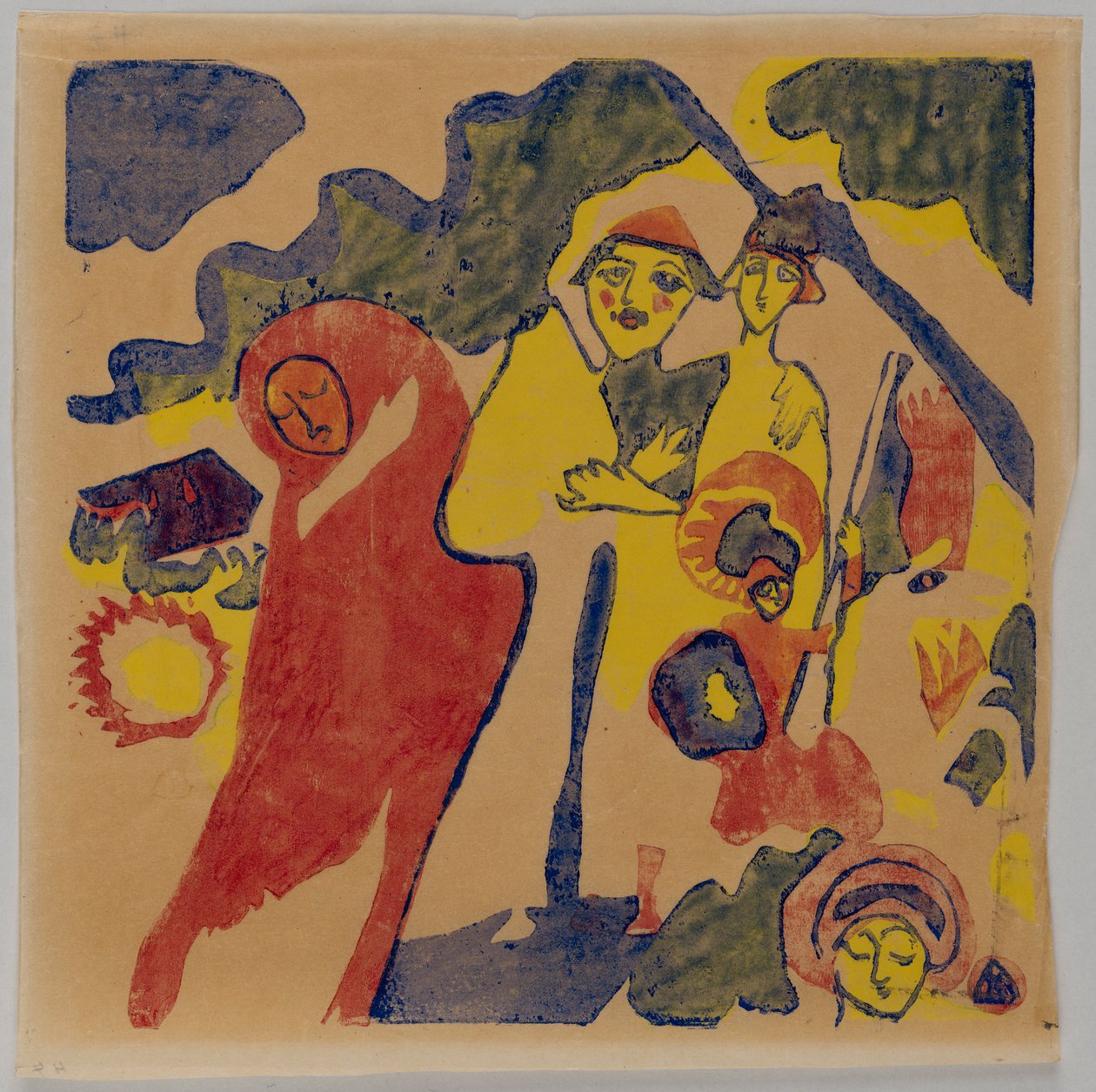 Klänge S. 85 (Bauer und Student) de Wassily Kandinsky