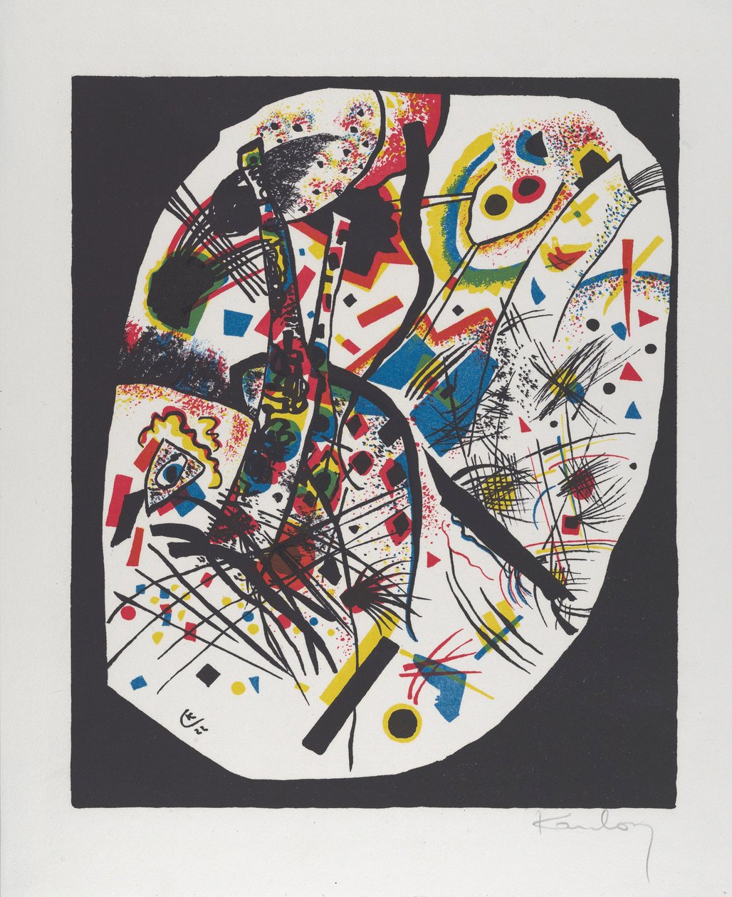 Kleine Welten III (Pequeños mundos III), 1922 de Wassily Kandinsky