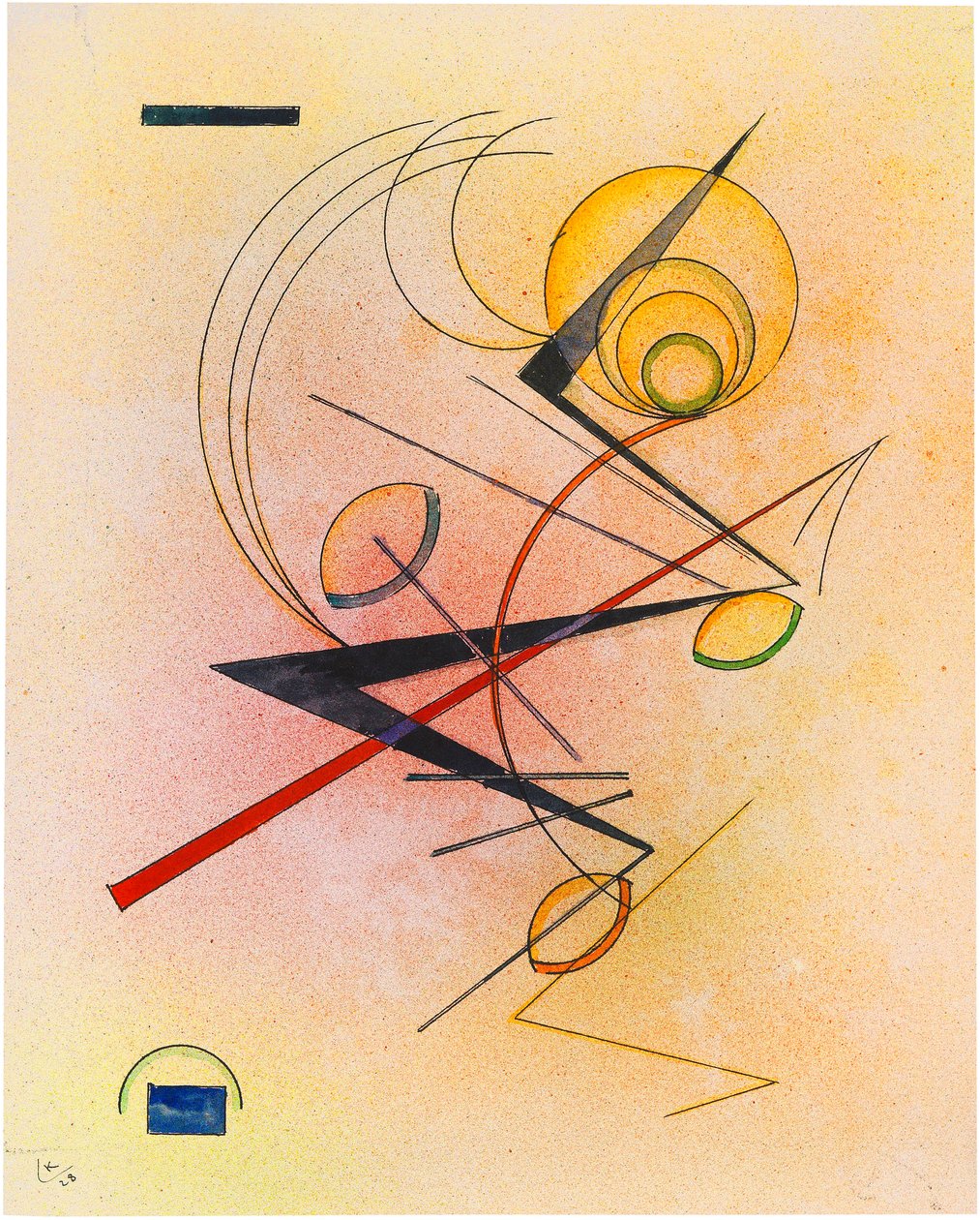 Kleines Warm, 1928 de Wassily Kandinsky