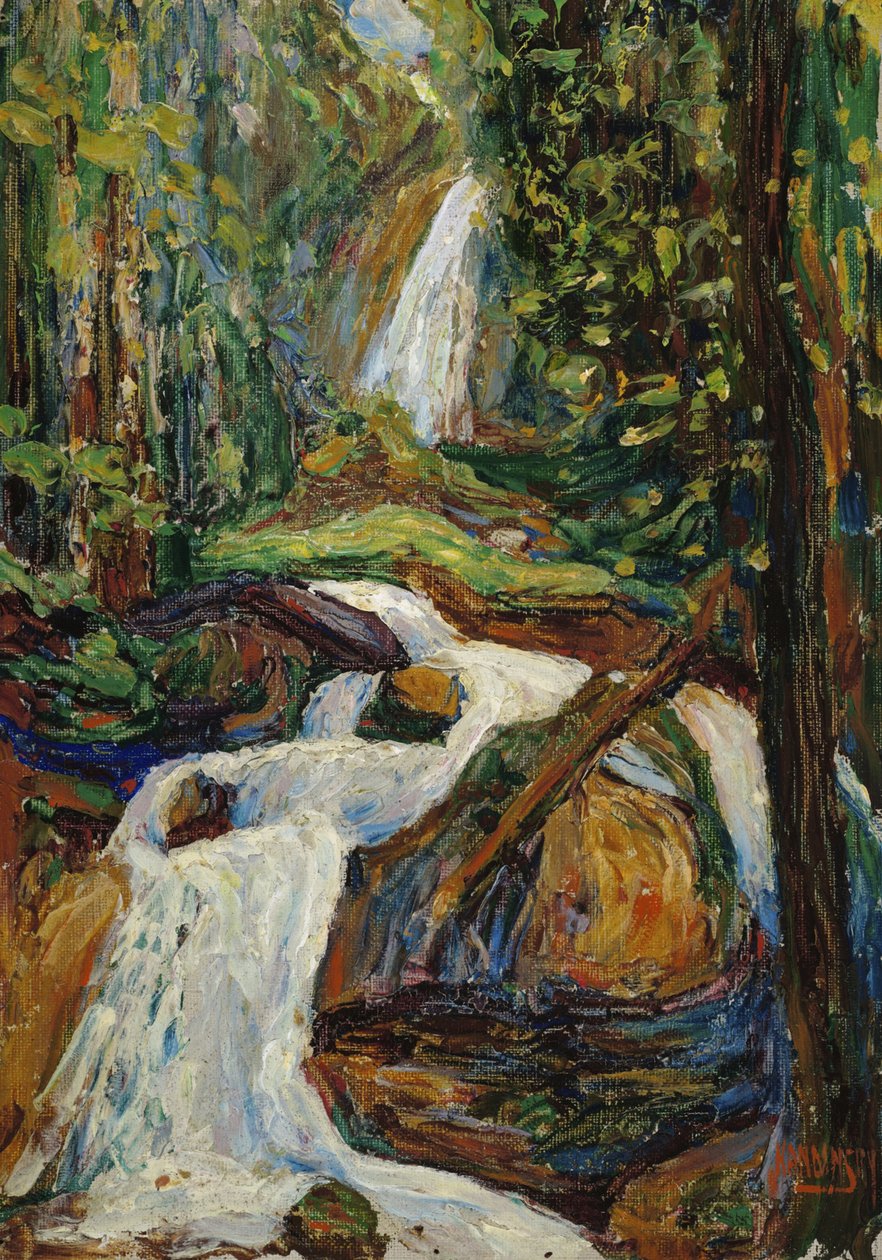 Kochel - Cascada I de Wassily Kandinsky