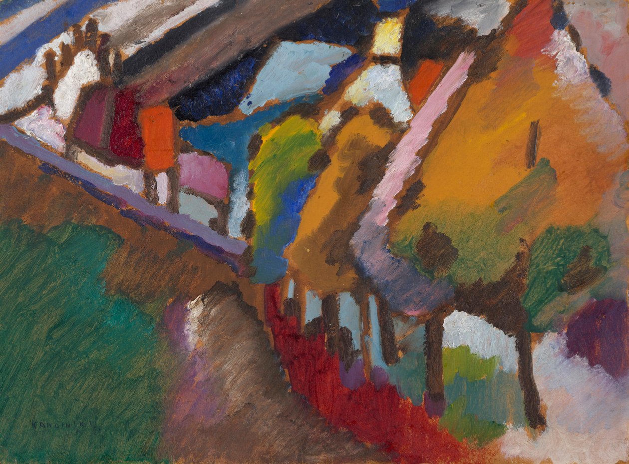 Murnau: el castillo y la iglesia de Wassily Kandinsky